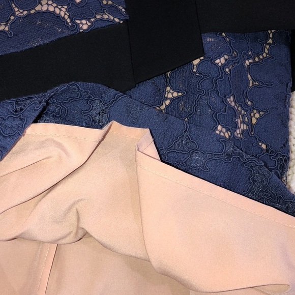 BCBGMAXAZRIA Alessandra dress size 6 lace and color blocking detail - Picture 8 of 10